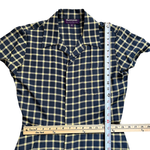 Ralph Lauren Collection Purple Label Light Academia Silk Dress Womwn Size 10 - Picture 11 of 16